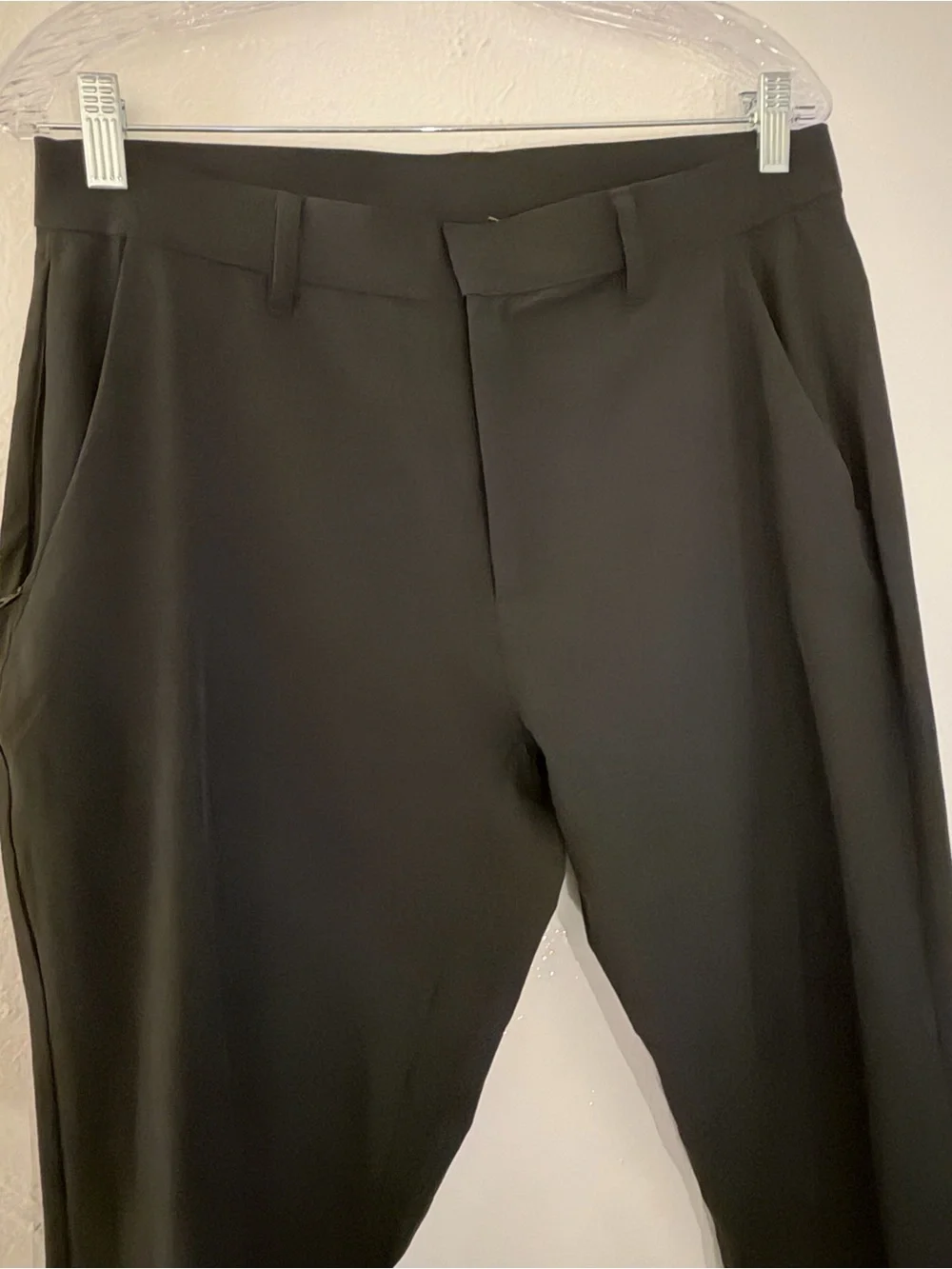 Fabletics Men's Black Solid Chino Performance Pants 34x36